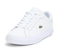 Lacoste Tenis de Cuero Powercourt para Hombre, Blanc/Blanc, 9.5