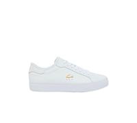 Lacoste Tenis Powercourt para mujer, 126 3 - Blanco/Dorado, 36.5 EU