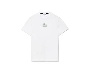 Lacoste TH1147, Camiseta Deportiva Manga Larga Unisexo, Blanc,