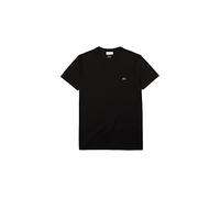 Lacoste Camiseta para hombre TH6709 Algodón Pima cuello redondo Negro M