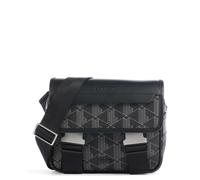 Lacoste - Bolso messenger unisex The Blend en lona con monograma y cierre a presión Taille Talla única Monogram Noir Gris