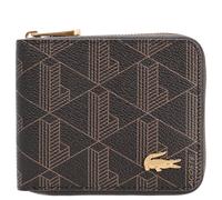 Lacoste The Blend Compact Zip Wallet - Cartera 3cc 11 cm (mono slate black shitake)