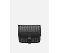 Lacoste The Blend Grain Lather Shoulder Bag Larg T.U Negro