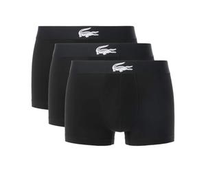 Lacoste - Tripack Bóxers de Algodón Elástico - Underwear - Hombre - Negro - S -