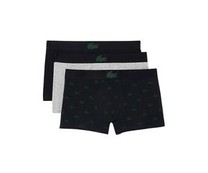 Lacoste Trunk Men Bañador para Hombre, Abismo/Verde-Plateado Chino, XL