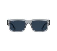 Lacoste Unisex Adult Sunglasses L6082S - Transparent Light Grey with Solid Blue Lens