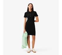 LACOSTE Vestido recto, corto, de manga corta. Color Antracita