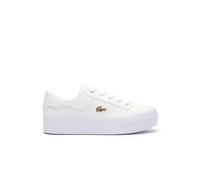 Lacoste-Women Vulcanized SNKR-47CFA0005, Wht/GLD, 41 EU