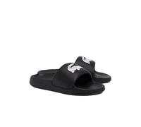Lacoste Women's Serve Slide 1.0, Sandalia Mujer, BLK/Wht, 38 EU