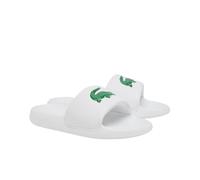 Lacoste Women's Serve Slide 1.0, Sandalia Mujer, Wht/GRN, 40.5 EU