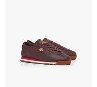 LACOSTE Zapatillas bajas de piel CLUB-LOW. Color burdeos