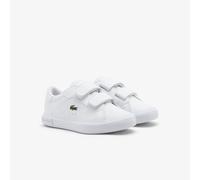 LACOSTE Zapatillas bajas de velcro POWERCOURT. Color Blanco