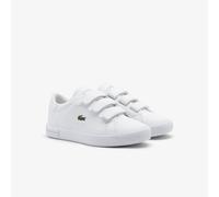 LACOSTE Zapatillas bajas de velcro POWERCOURT. Color Blanco