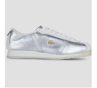 LACOSTE Zapatillas de piel Club-Low. Color Plateado