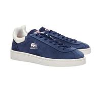 Lacoste Zapatillas de piel con logotipo de Lineshot para hombre, Blue, 44 EU