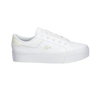 Lacoste - Ziane Platform Leather Sneakers - Shoes - Mujer - Blanco - 41 EU -