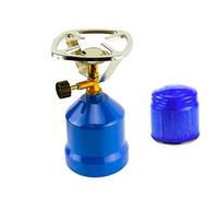 Lacosvi - Hornillo camping Gas Portátil Color Azul Con 1 Bombona de Gas 190g Perforable