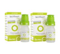 LACRIFRESH ALOE - Pack 2x10ml - Gotas Oculares - Humectación y Lubricación con Aloe Vera - Alivio Instantáneo de Irritación Ocular - Sin Fosfatos - Fácil Aplicación