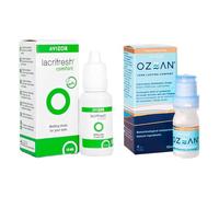 Lacrifresh Comfort 15ml + Ozean 10ml | Solución para Ojo Seco y Lentillas | Sin Conservantes | Alivia Sequedad, Enrojecimiento e Irritación | Gotas Oftálmicas
