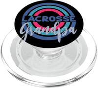 Lacrosse Abuelo con círculos Modernos de Lacrosse PopSockets PopGrip para MagSafe