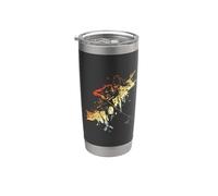 Lacrosse femenino Jugadora Gol Deporte Vaso térmico de acero inoxidable de doble pared