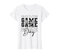 Lacrosse Game Day Shirts Lacrosse Mom Funny Women Camiseta