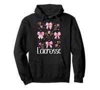 Lacrosse Girl Lacrosse Mom LAX Girl Mom Pink Coquette Low Sudadera con Capucha
