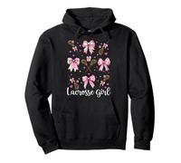Lacrosse Girl LAX Girl Pink Coquette Low Sudadera con Capucha