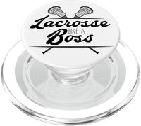 Lacrosse Jugador Lacrosse como un Jefe Lacrosse PopSockets PopGrip para MagSafe