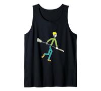 Lacrosse Jugando Stickman Camiseta sin Mangas