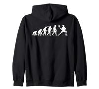Lacrosse Player Evolution para Hombres, niños, jóvenes, niños, Entrenadores Sudadera con Capucha