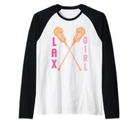 Lacrosse Player LAX Girl Funny Goalie Portero Regalo Camiseta Manga Raglan
