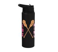Lacrosse Player Lax Girl Funny Goalie Portero Regalo Stainless Steel Insulated Water Bottle