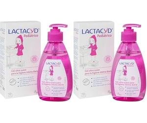 LACTACYD Gel de Higiene Íntima Pediátrico para Niñas a Partir de 3 Años 200 ml (Paquete de 2)