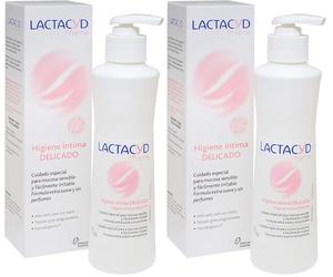 Lactacyd Pharma Delicado Cuidado especial de uso diario para mucosa sensible y fácilmente irritable, fórmula extra suave, hipoalergénica y sin perfumes, 250 ml (Paquete de 2)