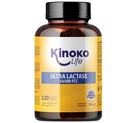 LACTASA 16500 FCC 120 Cápsulas. Accíon Rápida. Mejor Absorción que Lactasa pastillas, o comprimidos de lactasa. Para la Intolerancia a la Lactosa. Enzimas Digestivas Premium. Apto para Veganos
