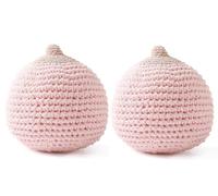 Lactation Breast Model Set - 2 pcs Organic Crochet Breastfeeding Simulation for Training Lactation Consultants(Pink)