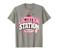 Lactation Station, Lactating Mothers Breastfeeding New Mom Camiseta
