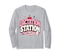 Lactation Station, Lactating Mothers Breastfeeding New Mom Manga Larga
