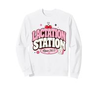 Lactation Station, Lactating Mothers Breastfeeding New Mom Sudadera
