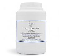 Lactato de Calcio en Polvo Power Natural Life - Envase de 1kg - Grado Alimentario Estabilizante E327 - Regulador Acidez y Textura - Humectante y Regulador de pH -