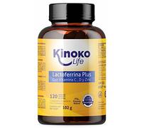 LACTOFERRINA PLUS | 120 cápsulas Vegetales | con 500 mg de Vitamina C | Vitamina D 2000 UI | Citrato de Zinc | Para aumentar las Defensas y Fortalecer el sistema Inmunitario |