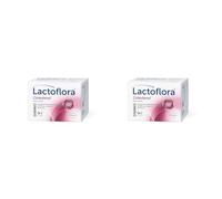 Lactoflora, Complemento Alimenticio Natural para el Colesterol, Probióticos, Omega 3 y Vitamina B1, 30 Sobres Sabor Vainilla (Paquete de 2)