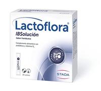 Lactoflora, IBSolución, Complemento Alimenticio con Probióticos y Vitamina D, Bienestar Intestinal y Equilibrio Digestivo, 28 Sobres Sabor Frambuesa