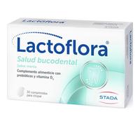 Lactoflora Salud Bucodental Protege dentina y encías Sabor menta 30 comprimidos