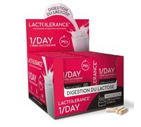 LACTOLERANCE 1/DAY - 360 Cápsulas - Fermentos Lácticos Precursores de Lactasa - Protección 24h - Intolerancia a la Lactosa - 1 Cápsula al Día - Apto desde 6 años