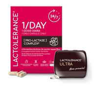LACTOLERANCE - Pack Descubrimiento ULTRA + 1/DAY - Lactasa + Lipasa + Probióticos - Digestión de la lactosa, las grasas y el microbiota - 30 días