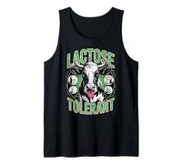Lactose Tolerant Funny Cow Dairy Lover Camiseta sin Mangas
