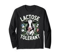 Lactose Tolerant Funny Cow Dairy Lover Manga Larga