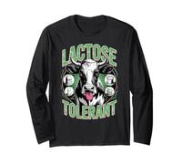 Lactose Tolerant Funny Cow Dairy Lover Manga Larga
